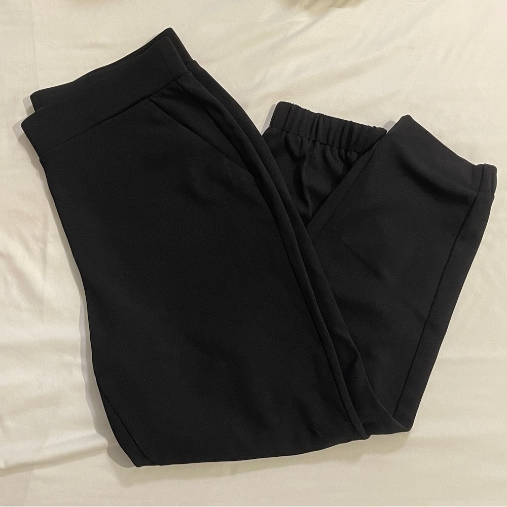 LOFT Pull On Slim Ankle Pants Black - Medium Petite | Work Office Dress Fashion